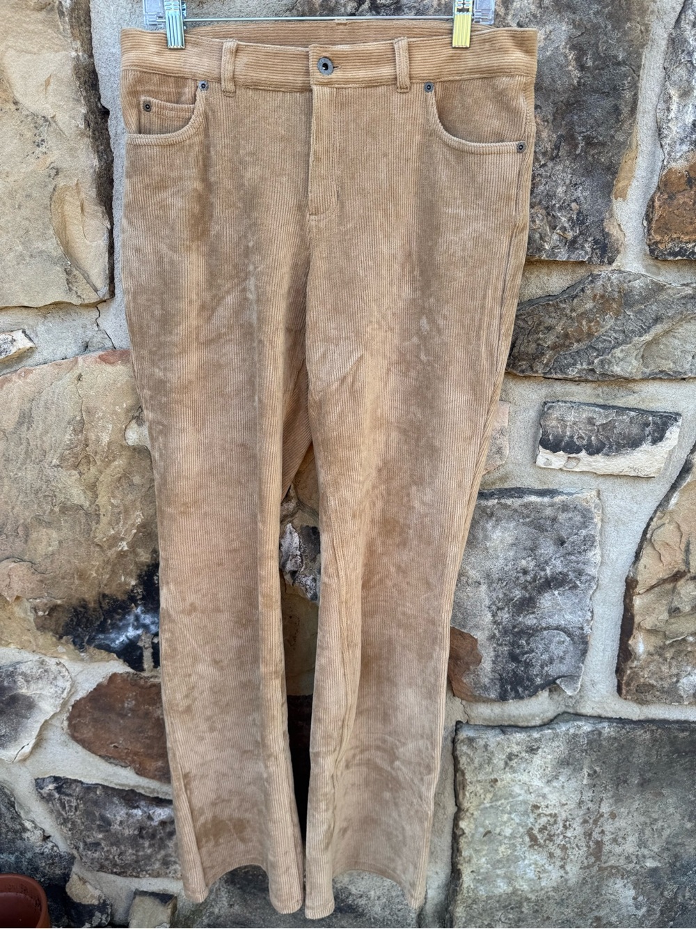 L.L. Bean Women's Bootcut Corduroy Jeans in Tan 10 Long Cottagecore Neutral